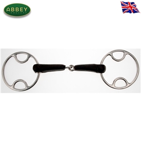 Abbey Riding Bitz Rubber Jointed Beval